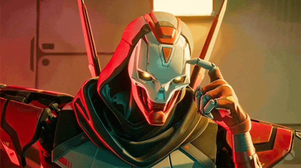 Revenant pointing to his head